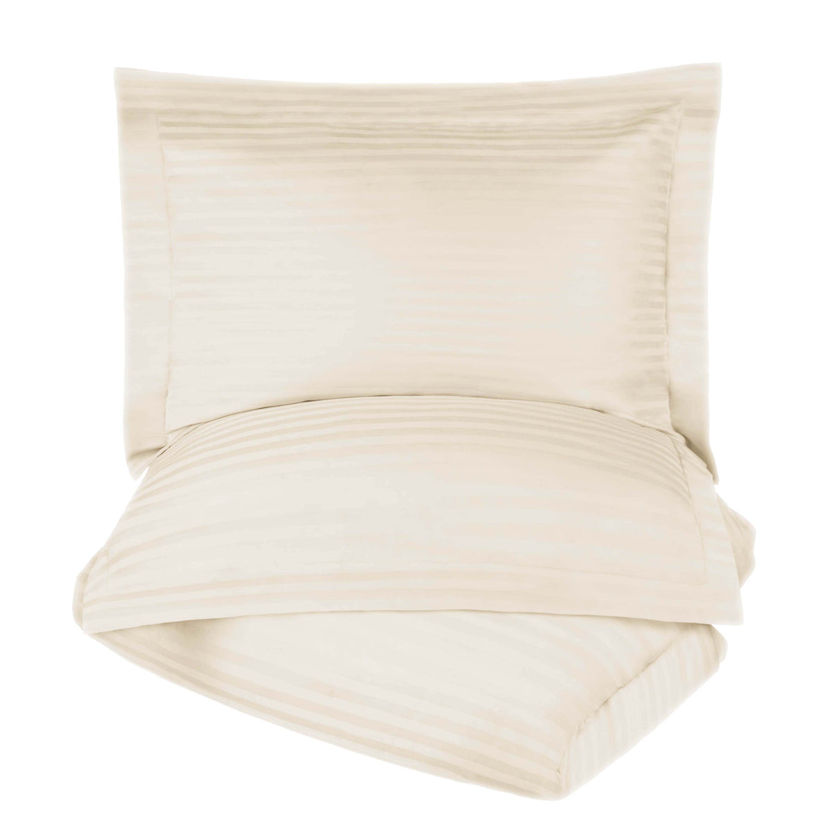 Superior Premium 600 Thread Count Egyptian Cotton Solid Duvet Cover Set -  Ivory
