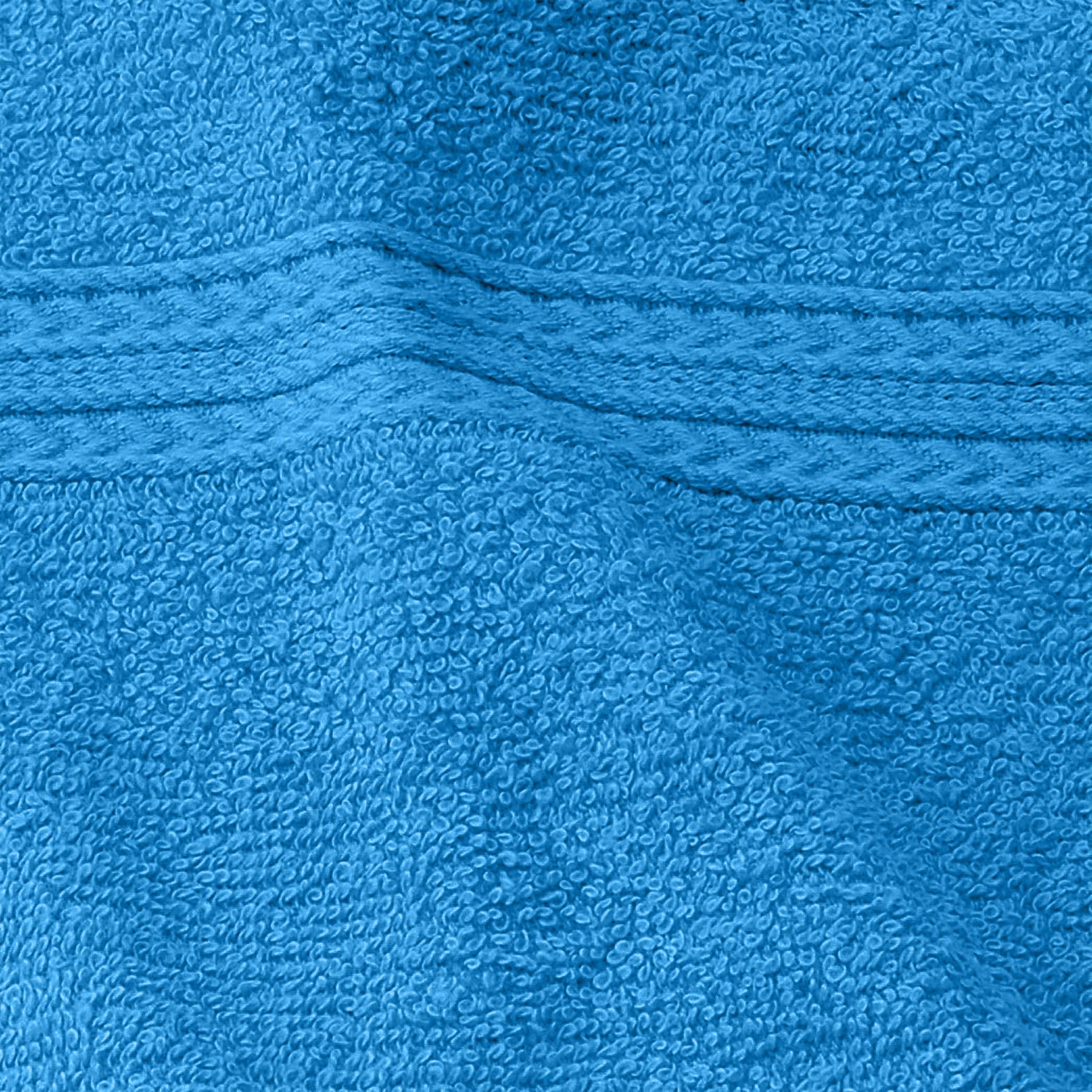 Superior Eco-Friendly Ring Spun Cotton 6-Piece Hand Towel Set - Aster Blue