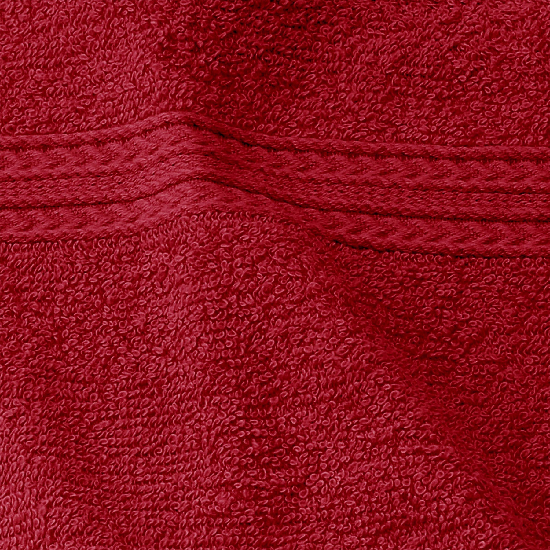 Superior Eco-Friendly Ring Spun Cotton 6-Piece Hand Towel Set - Cranberry