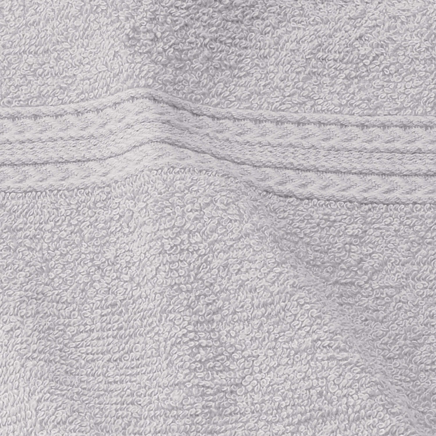 Superior Eco-Friendly Ring Spun Cotton 6-Piece Hand Towel Set - Silver