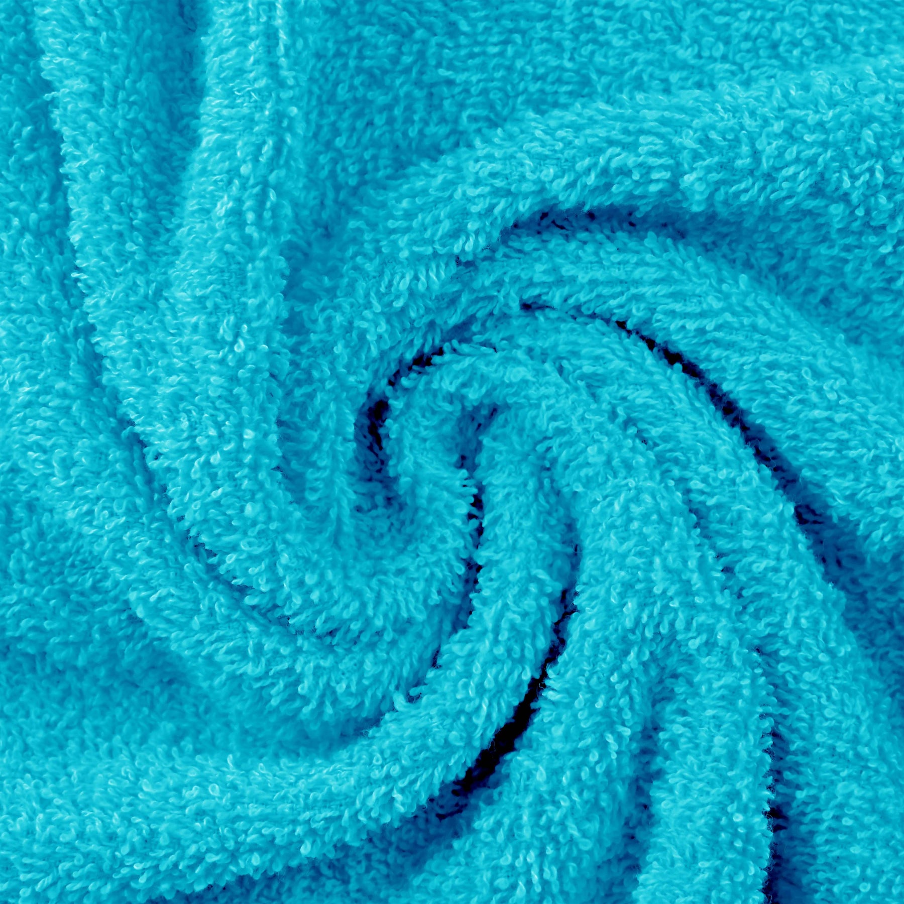 Superior Eco-Friendly Ring Spun Cotton 6-Piece Hand Towel Set - Terrace Turquoise