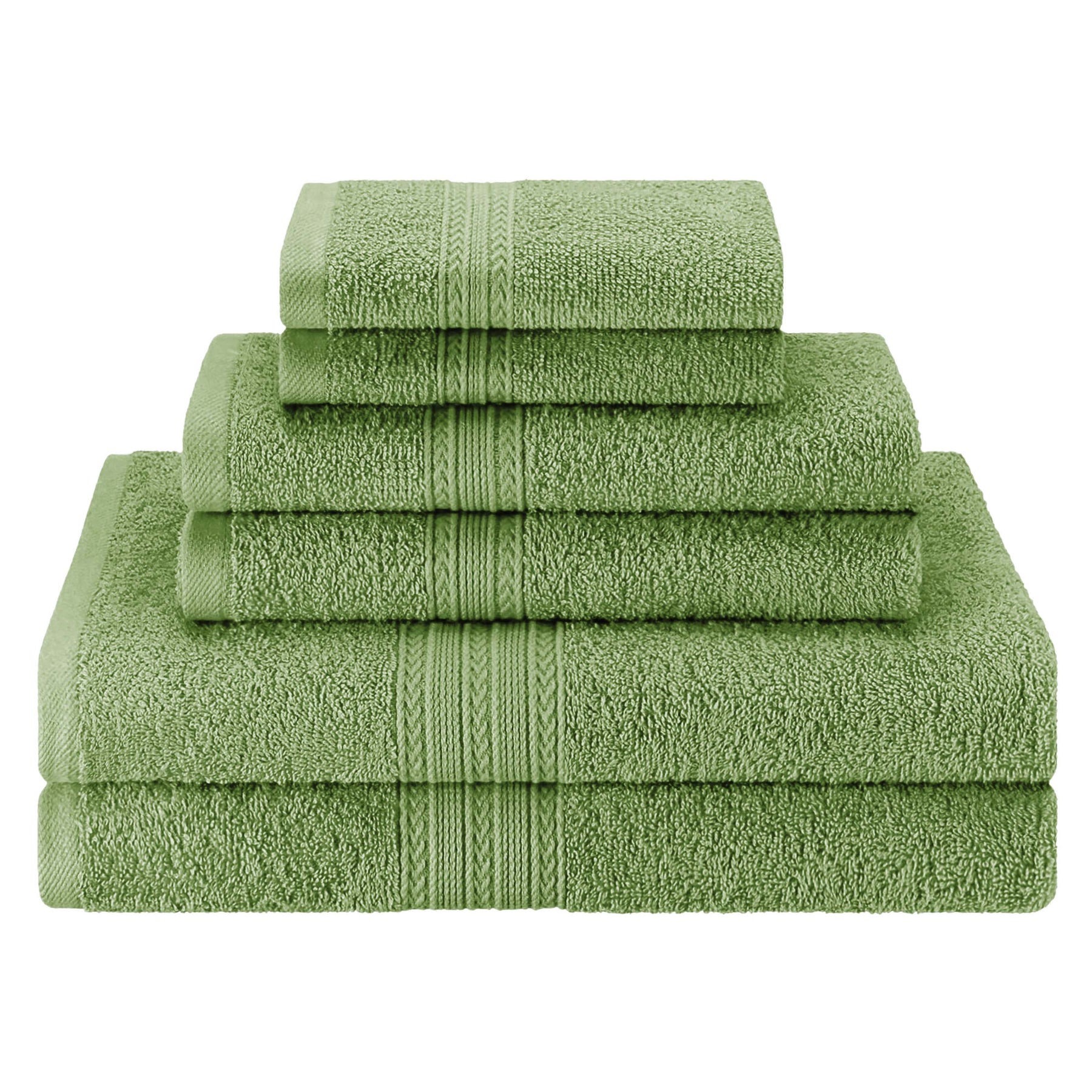 Eco-Friendly Ring Spun Cotton Towel Set - Terrace Green