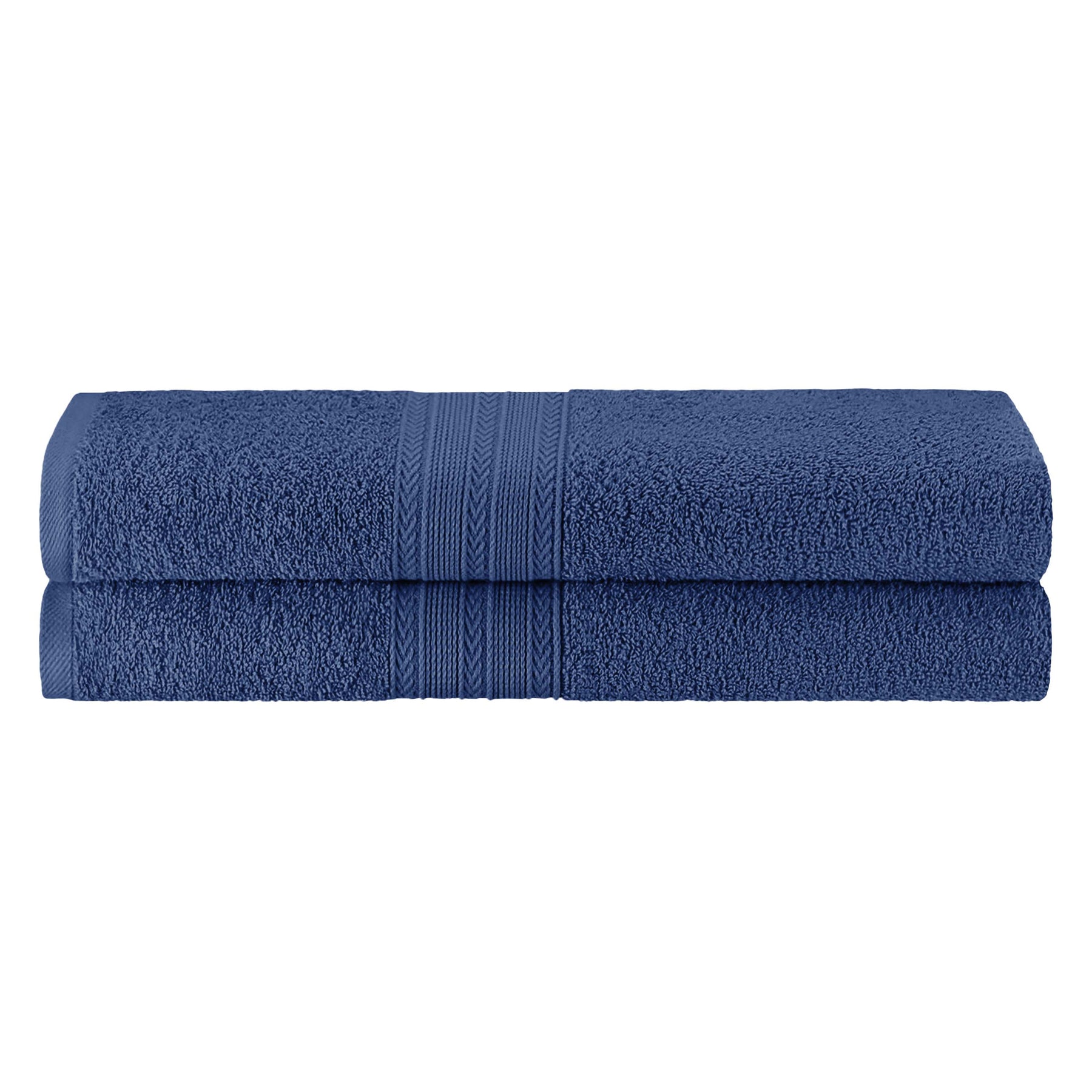 Eco-Friendly Ring Spun Cotton Towel Set - Navy Blue