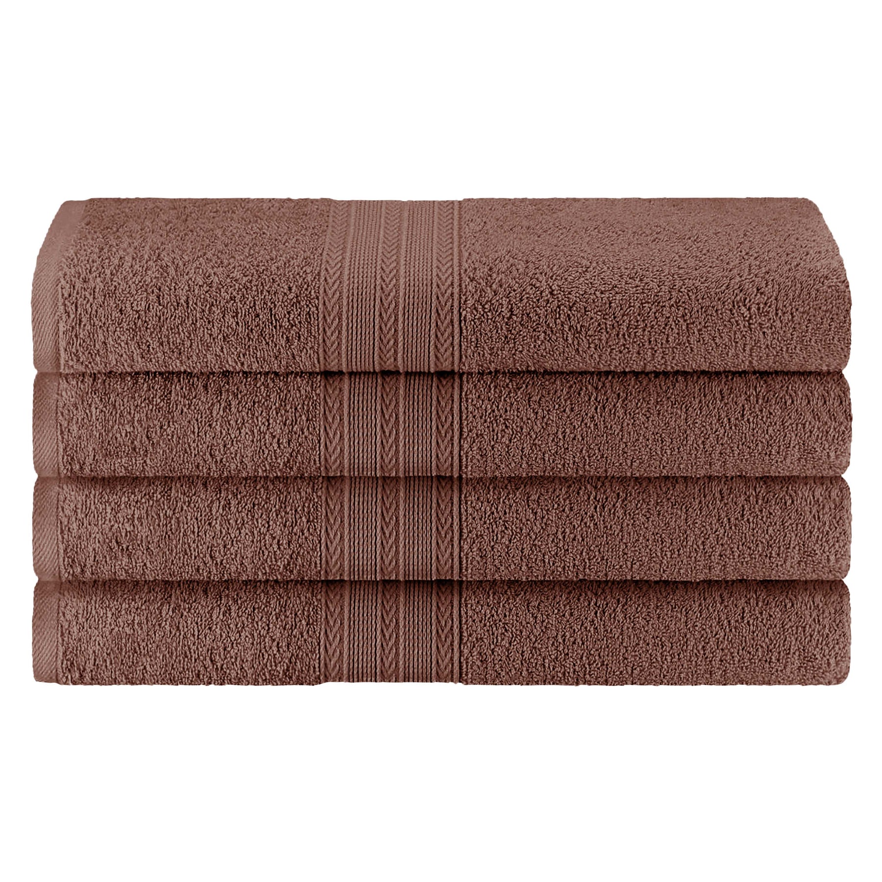 Eco-Friendly Ring Spun Cotton Towel Set - Brown