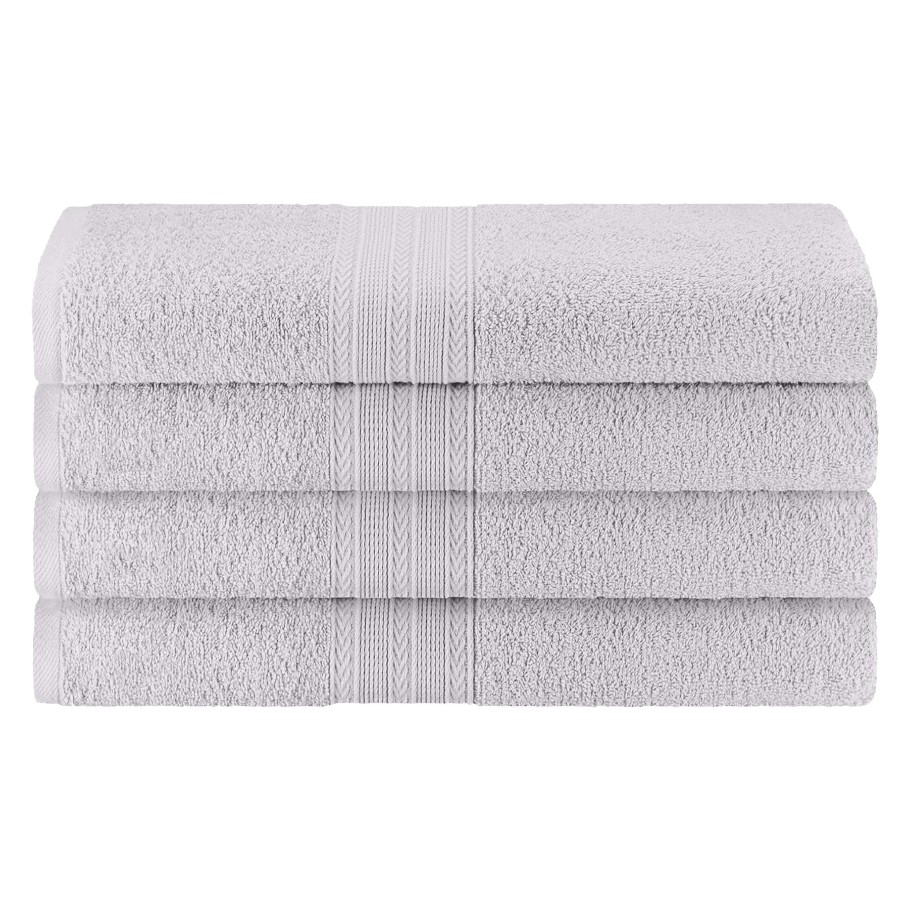 Eco-Friendly Ring Spun Cotton Towel Set - Silver