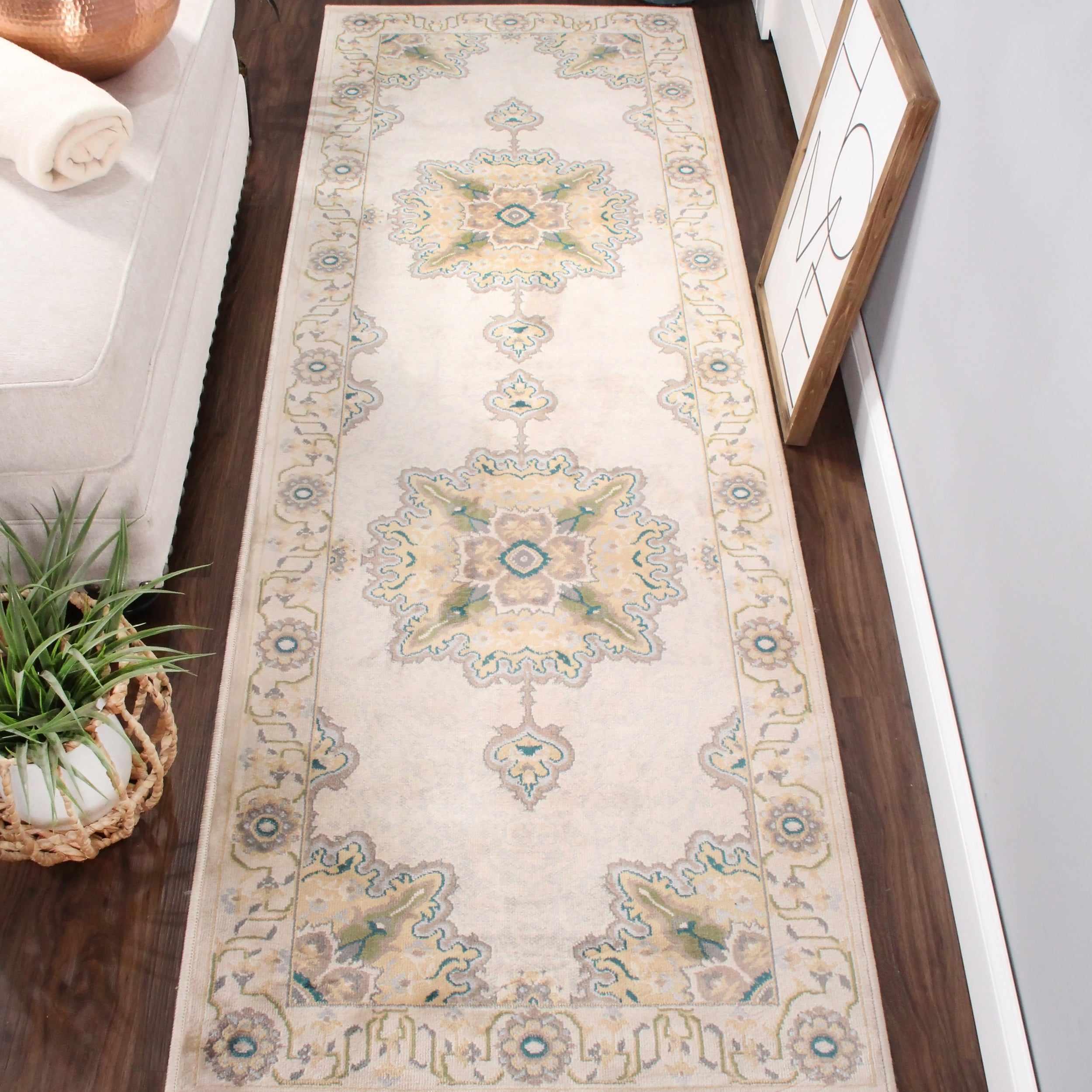 Edeline Medallion Oriental Indoor Large Area Rugs or Runner Rug - Rugs by Superior