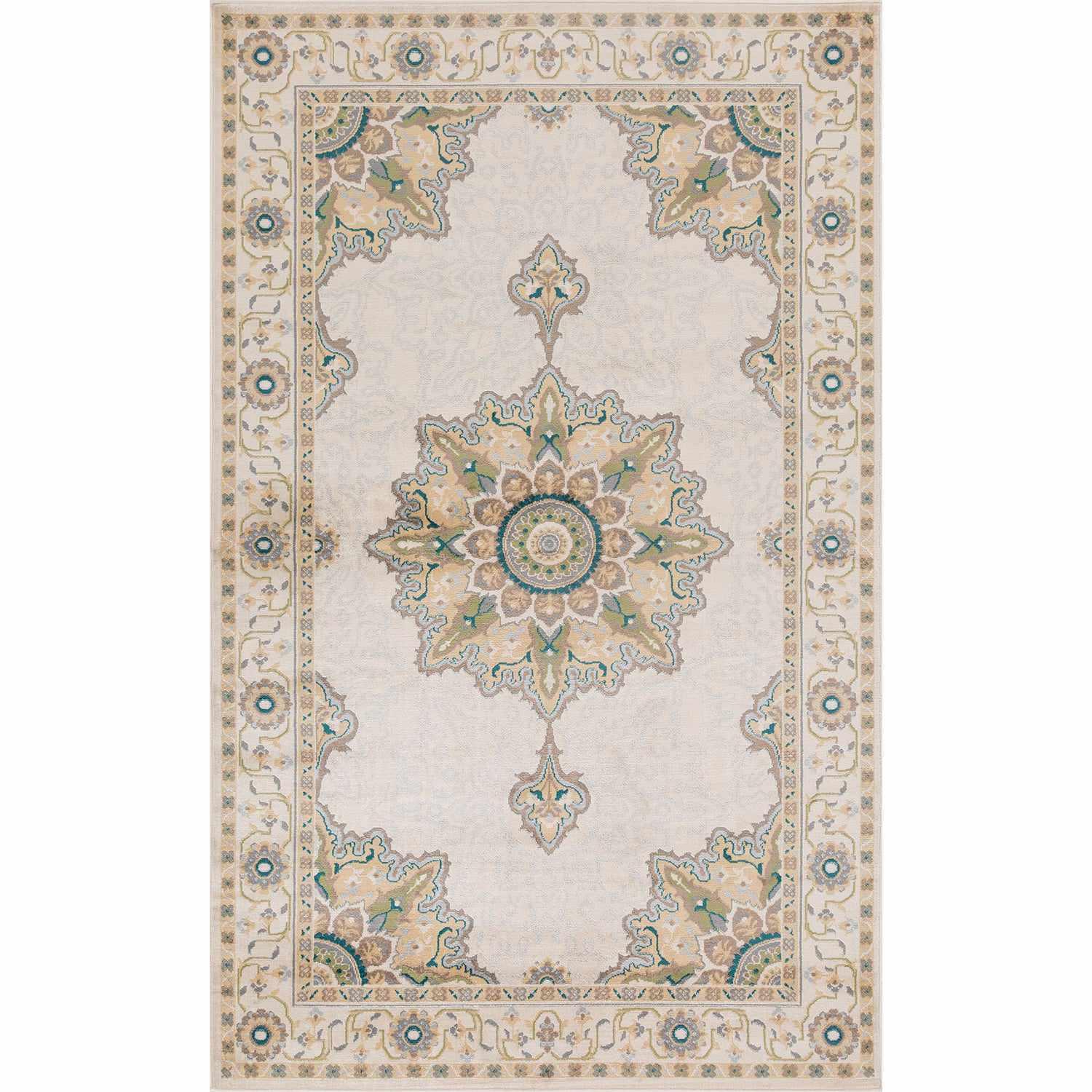 Edeline Medallion Oriental Indoor Large Area Rugs or Runner Rug - Rugs by Superior