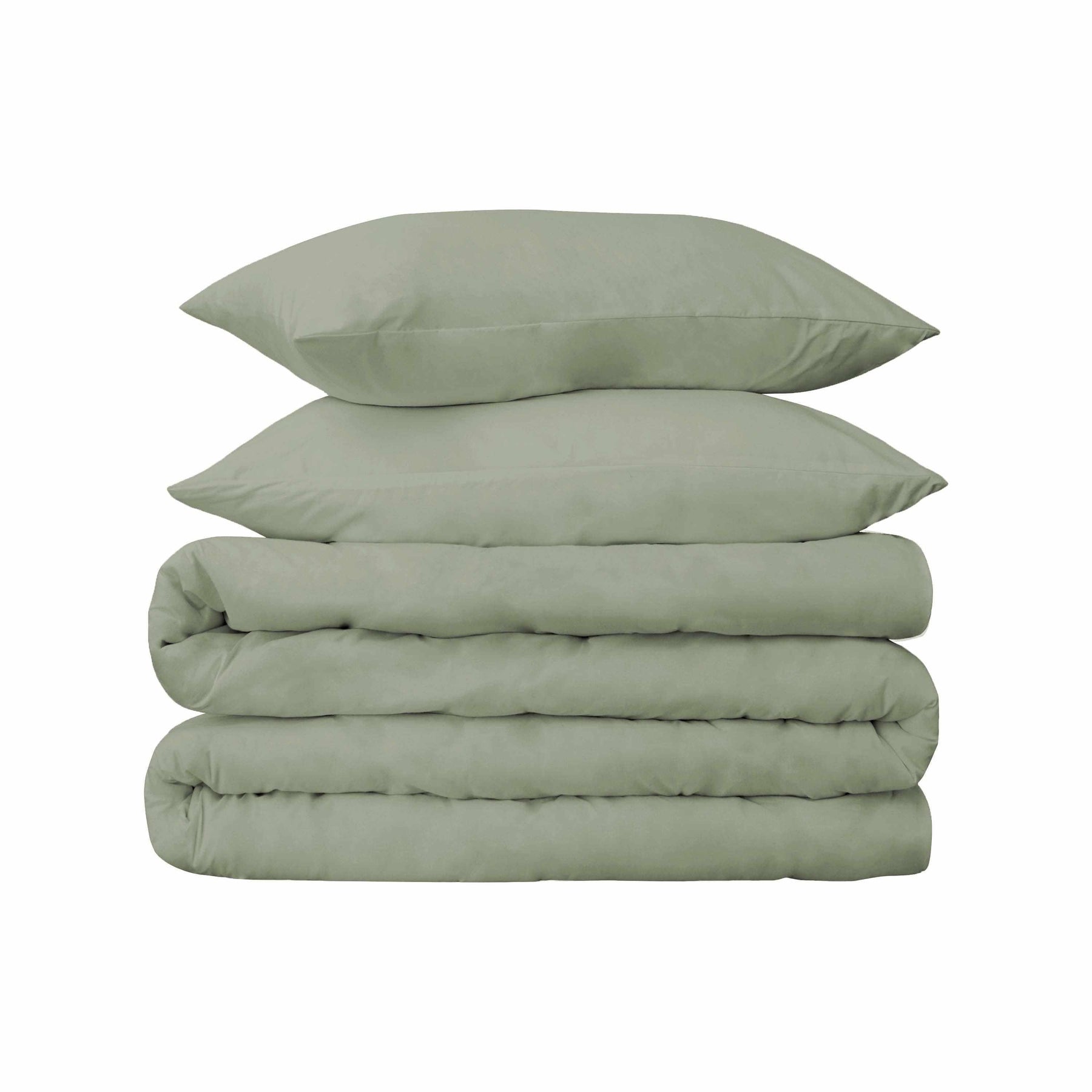  Superior Egyptian Cotton 700 Thread Count Breathable 3-Piece Duvet Cover Bedding Set - Sage