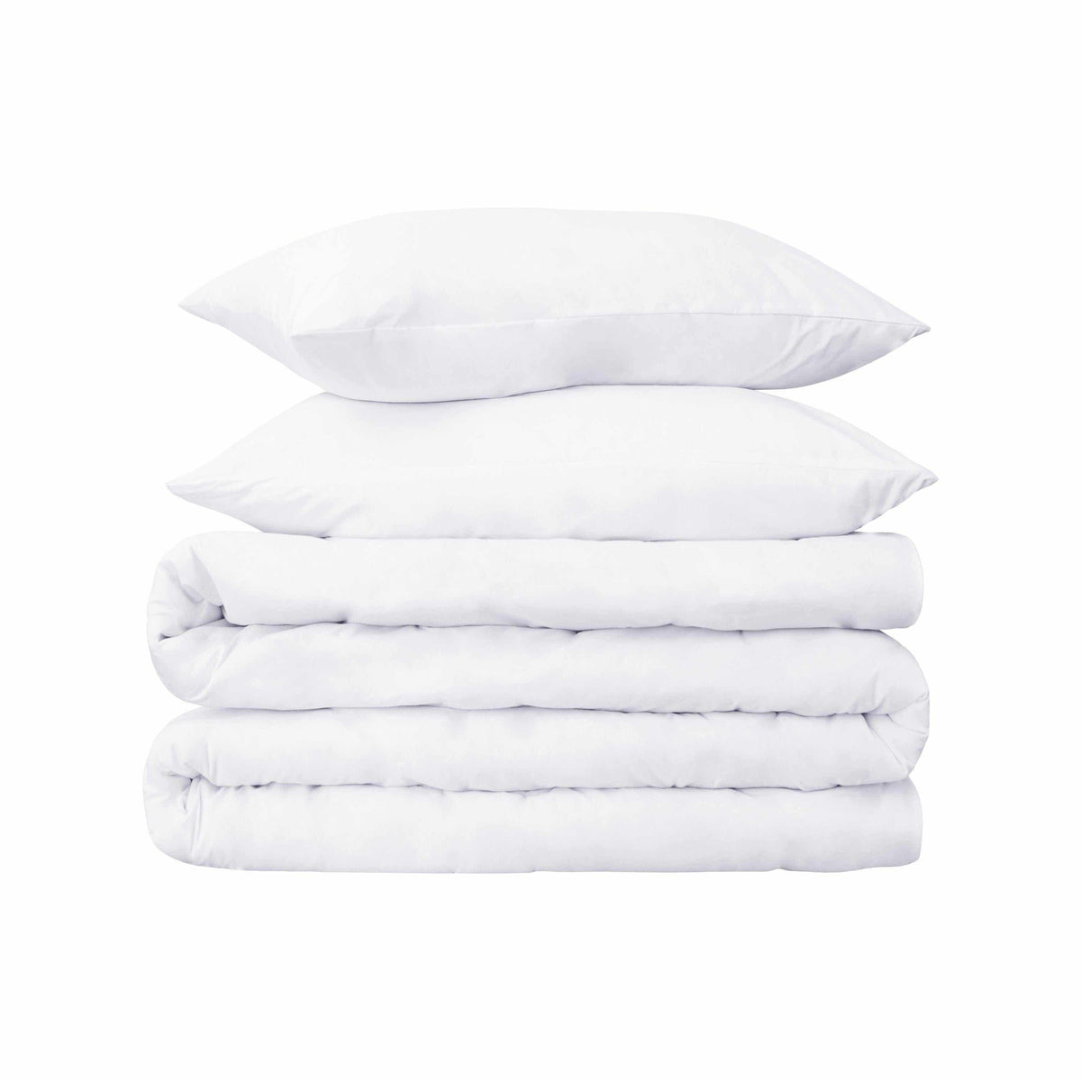 Superior Egyptian Cotton 700 Thread Count Breathable 3-Piece Duvet Cover Bedding Set - White
