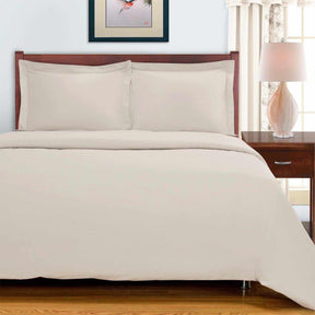  Superior Egyptian Cotton 700 Thread Count Breathable 3-Piece Duvet Cover Bedding Set - Ivory