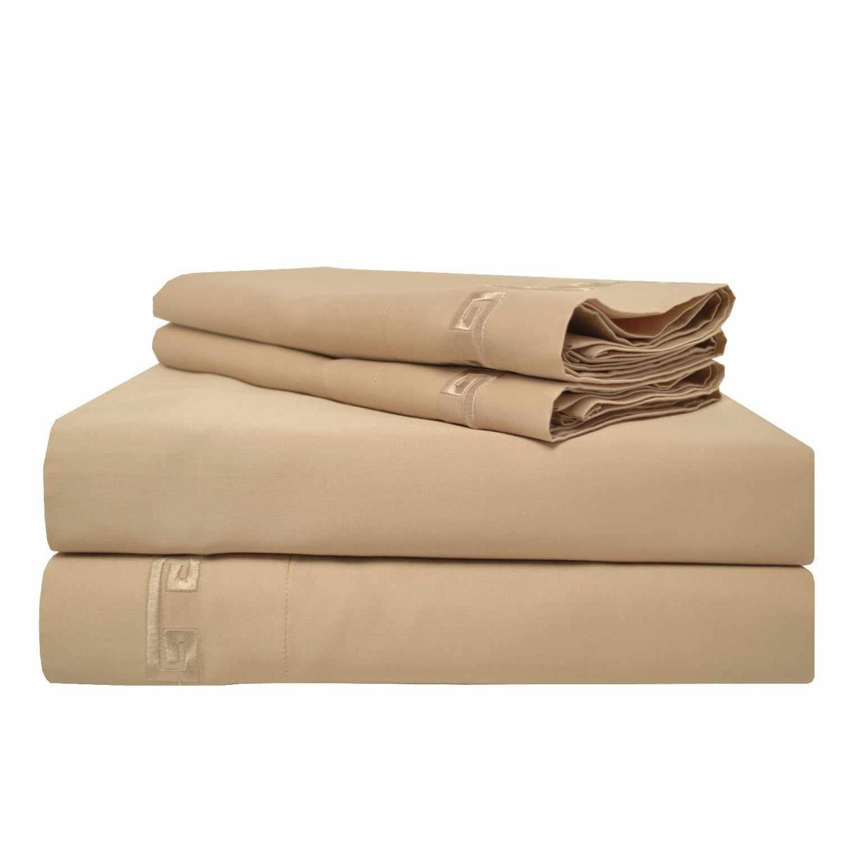 Embroidered 600-Thread Count Deep Pocket Cotton Greek Key Sheet Set-Sheet Set by Superior-Home City Inc