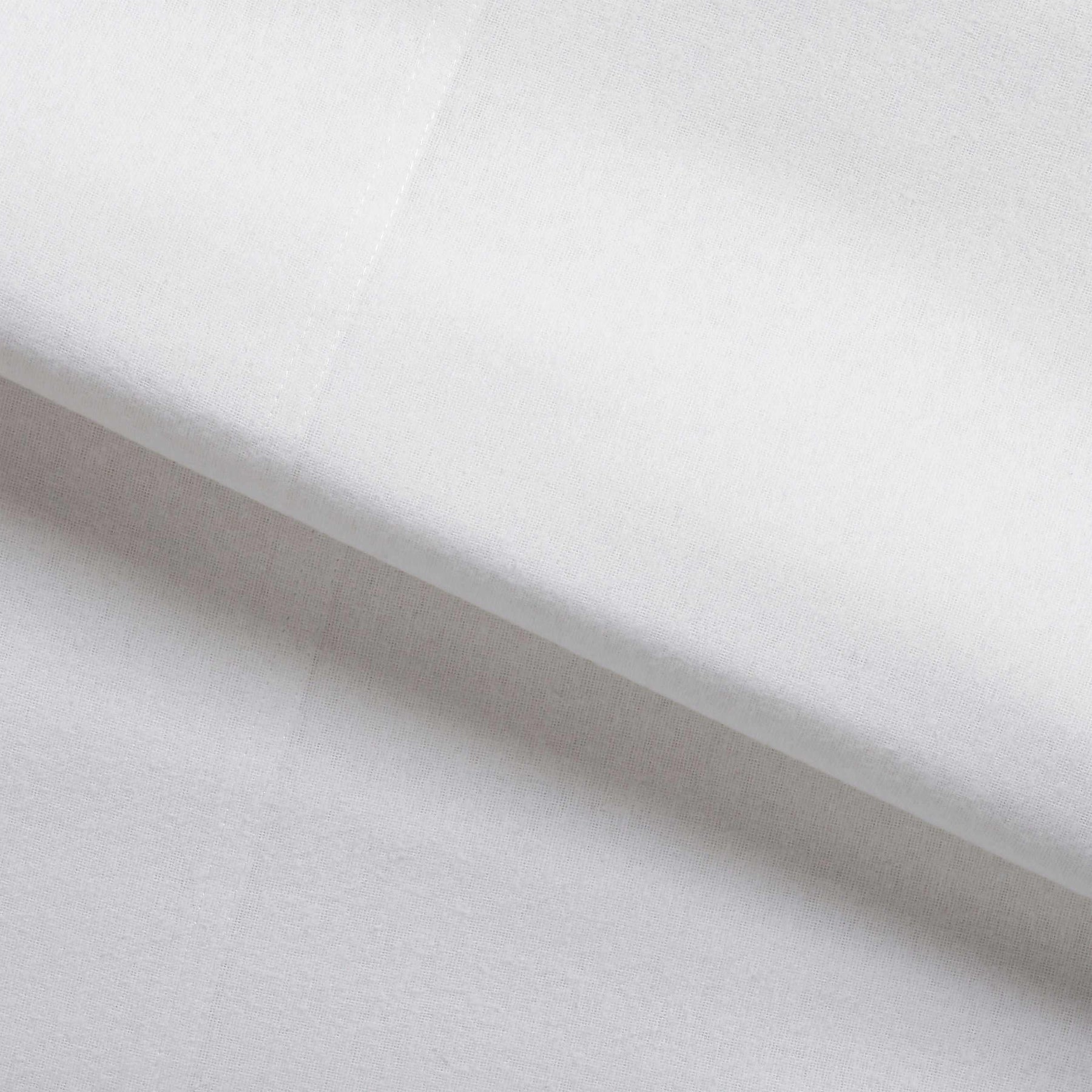 Fleur-de-Lis Cotton Flannel 2-Piece Pillowcase Set - White