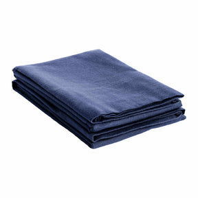 Fleur-de-Lis Cotton Flannel 2-Piece Pillowcase Set - Navy Blue