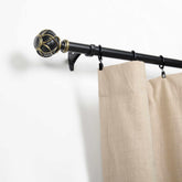  Friedrich Black and Gold Expandable Curtain Rod - Black-Gold