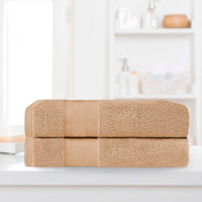 Superior Premium Turkish-Cotton Assorted Towel Set - Hazelnut