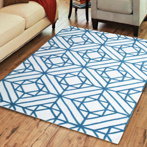 Hand Tufted Geometric Diamond Contemporary Wool Area Rug-Rugs by Superior-Home City Inc