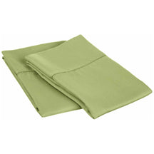 Hem Stitched Cotton Blend 2-Piece Pillowcase Set - Sage