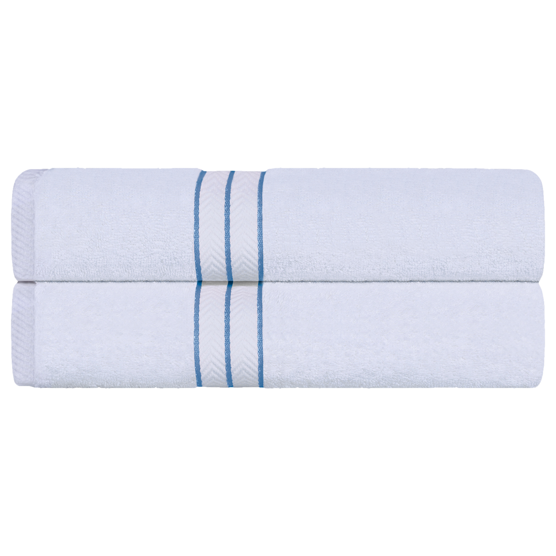 Ultra Plush Turkish Cotton Super Absorbent Solid 2-Piece Bath Sheet Set - Light Blue