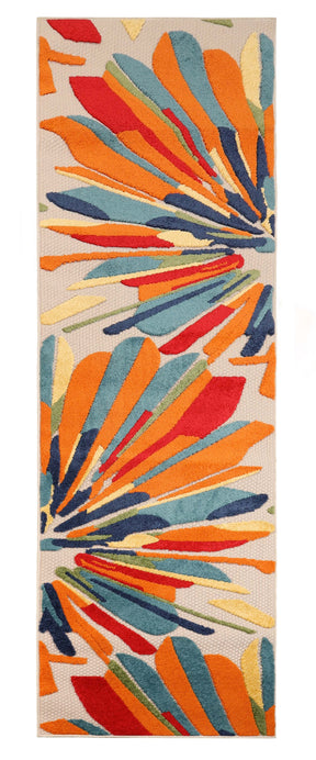 Superior Leander Modern Geometric Abstract Indoor/Outdoor Area Rug or Runner Rug 
