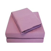 Superior Microfiber Embossed Basketweave Deep Pocket Sheet Set - Lavender