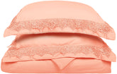 Superior Regal Lace Wrinkle Resistant Microfiber Duvet Cover Set - Blossom