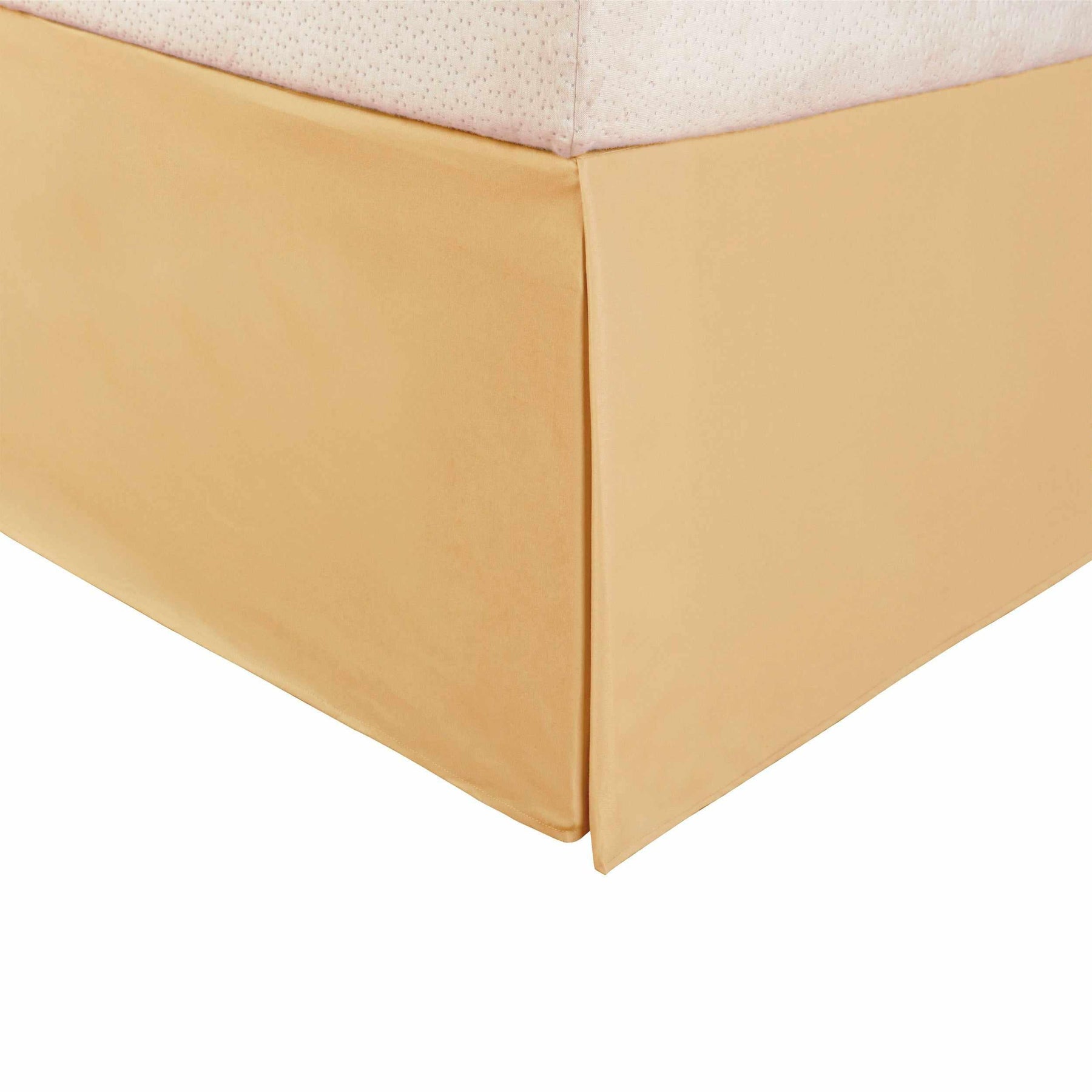 Microfiber Wrinkle-Free Solid 15-Inch Drop Bed Skirt - Gold