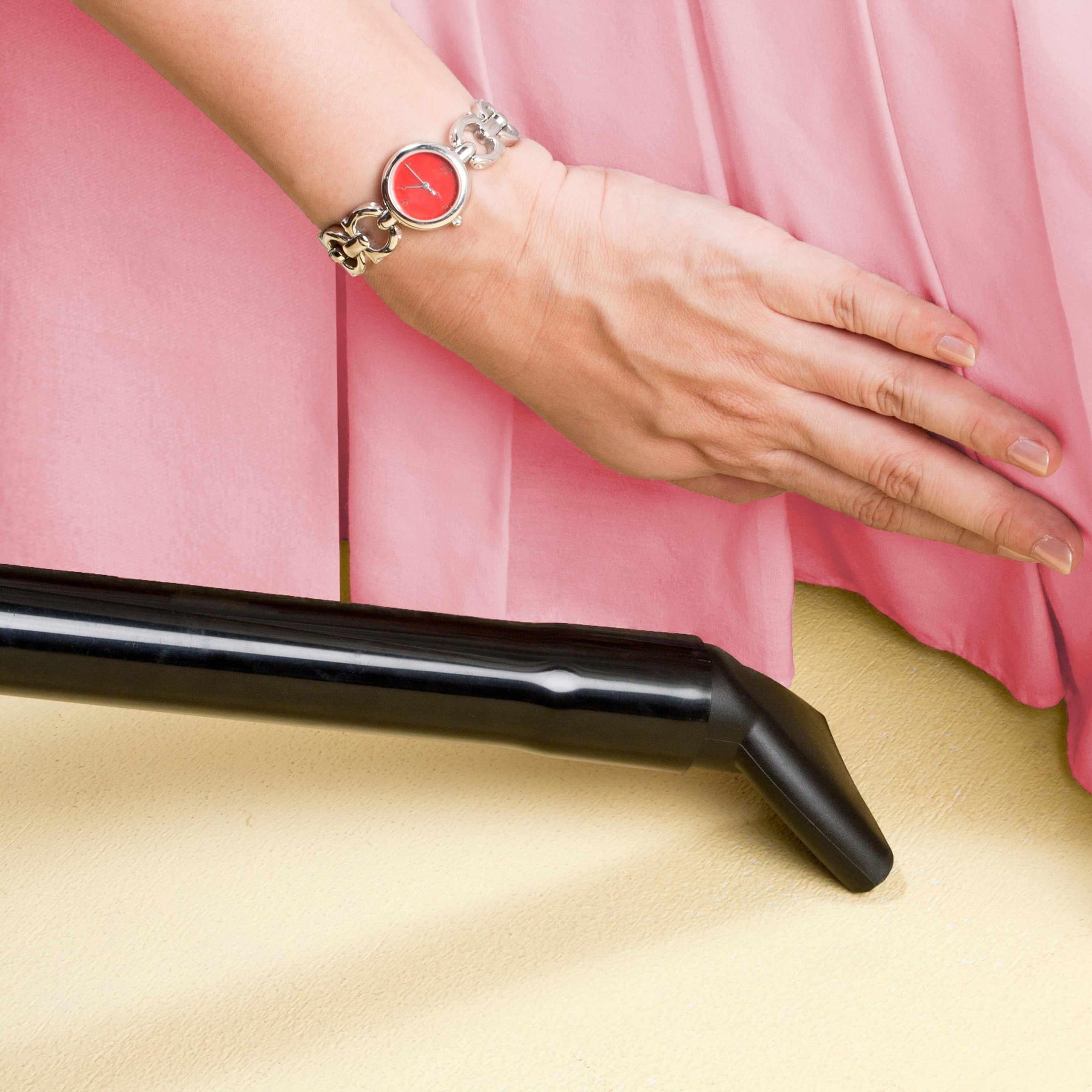 Microfiber Wrinkle-Free Solid 15-Inch Drop Bed Skirt - Pink