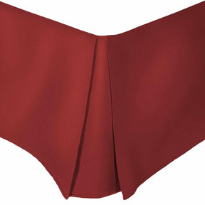 Microfiber Wrinkle-Free Solid 15-Inch Drop Bed Skirt - Burgundy