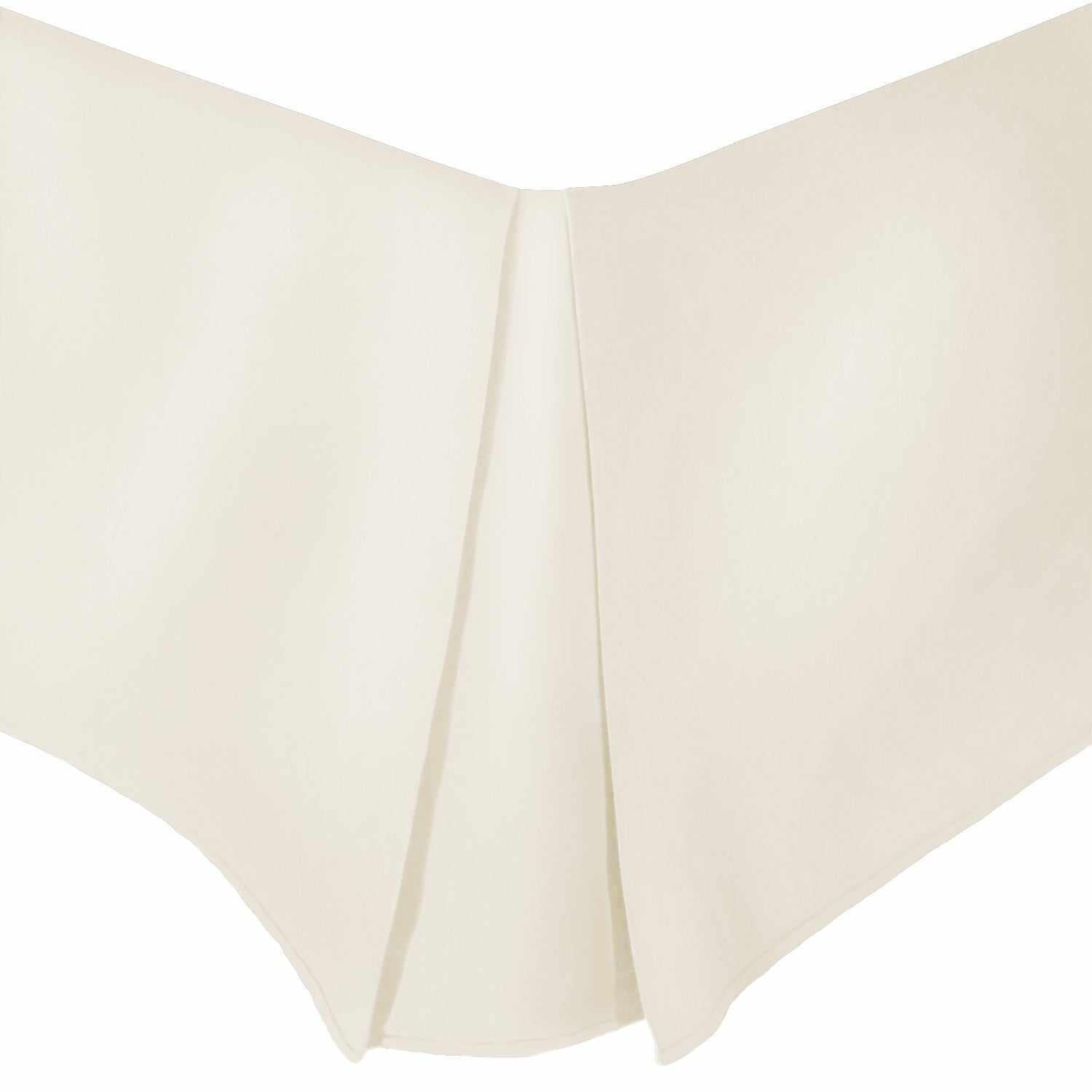 Microfiber Wrinkle-Free Solid 15-Inch Drop Bed Skirt - Ivory