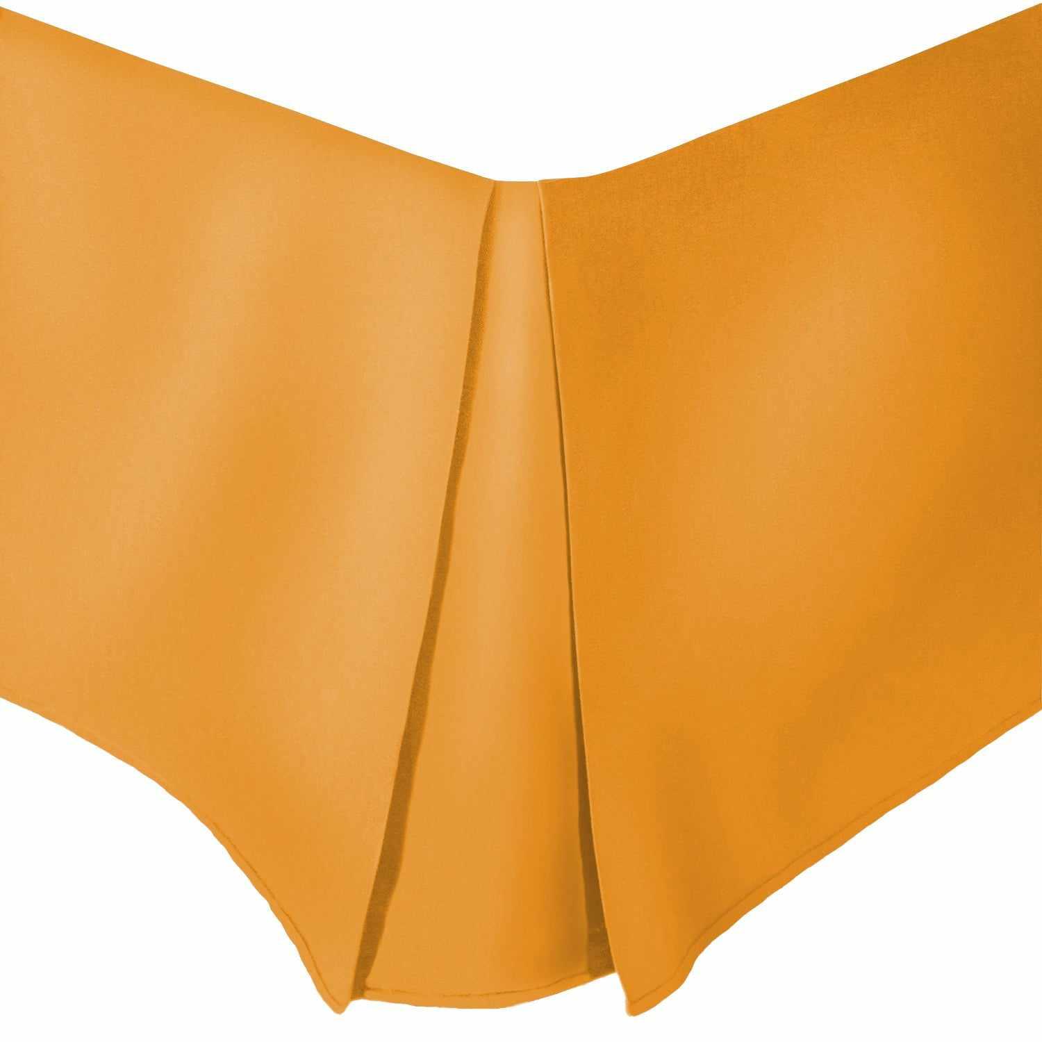 Microfiber Wrinkle-Free Solid 15-Inch Drop Bed Skirt - Orange