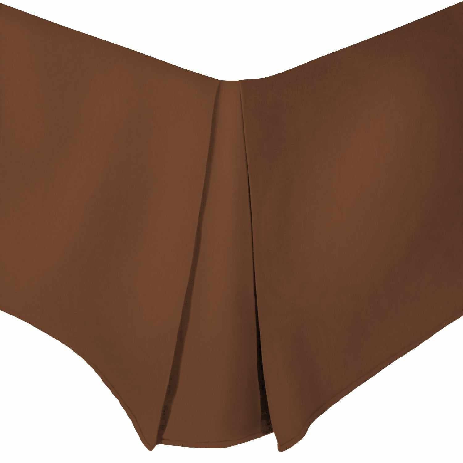 Microfiber Wrinkle-Free Solid 15-Inch Drop Bed Skirt - Mocha