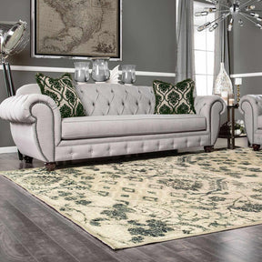 Navan Distressed Floral Damask Area Rug-Rugs by Superior-Home City Inc