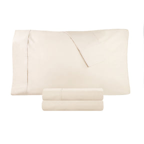 Solid Cotton Percale 2-Piece Pillowcase Set - Ivory