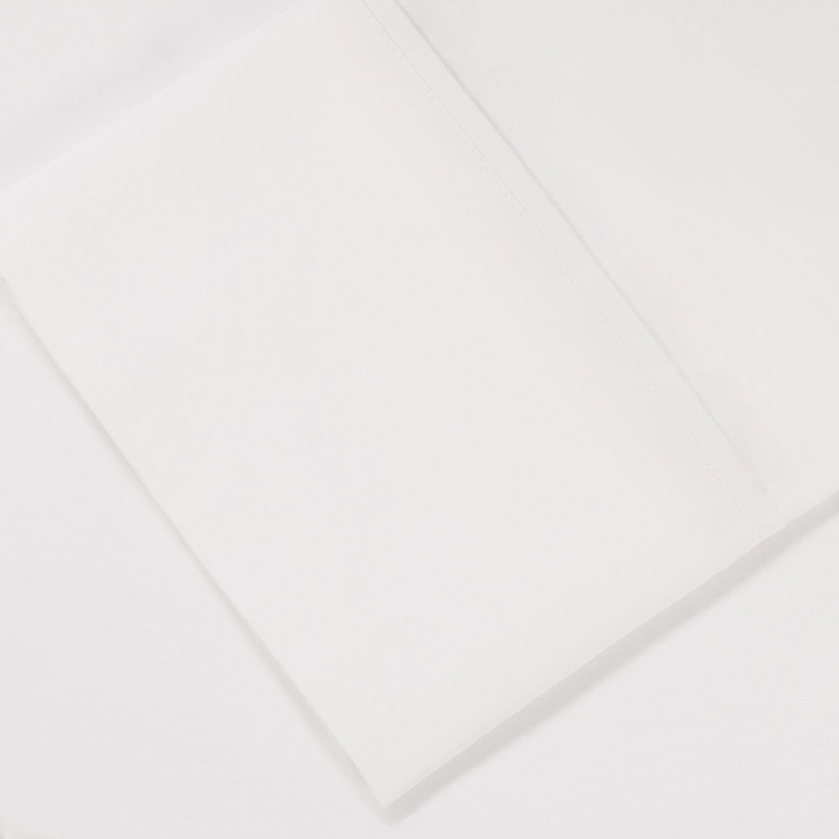 Solid Cotton Percale 2-Piece Pillowcase Set - White