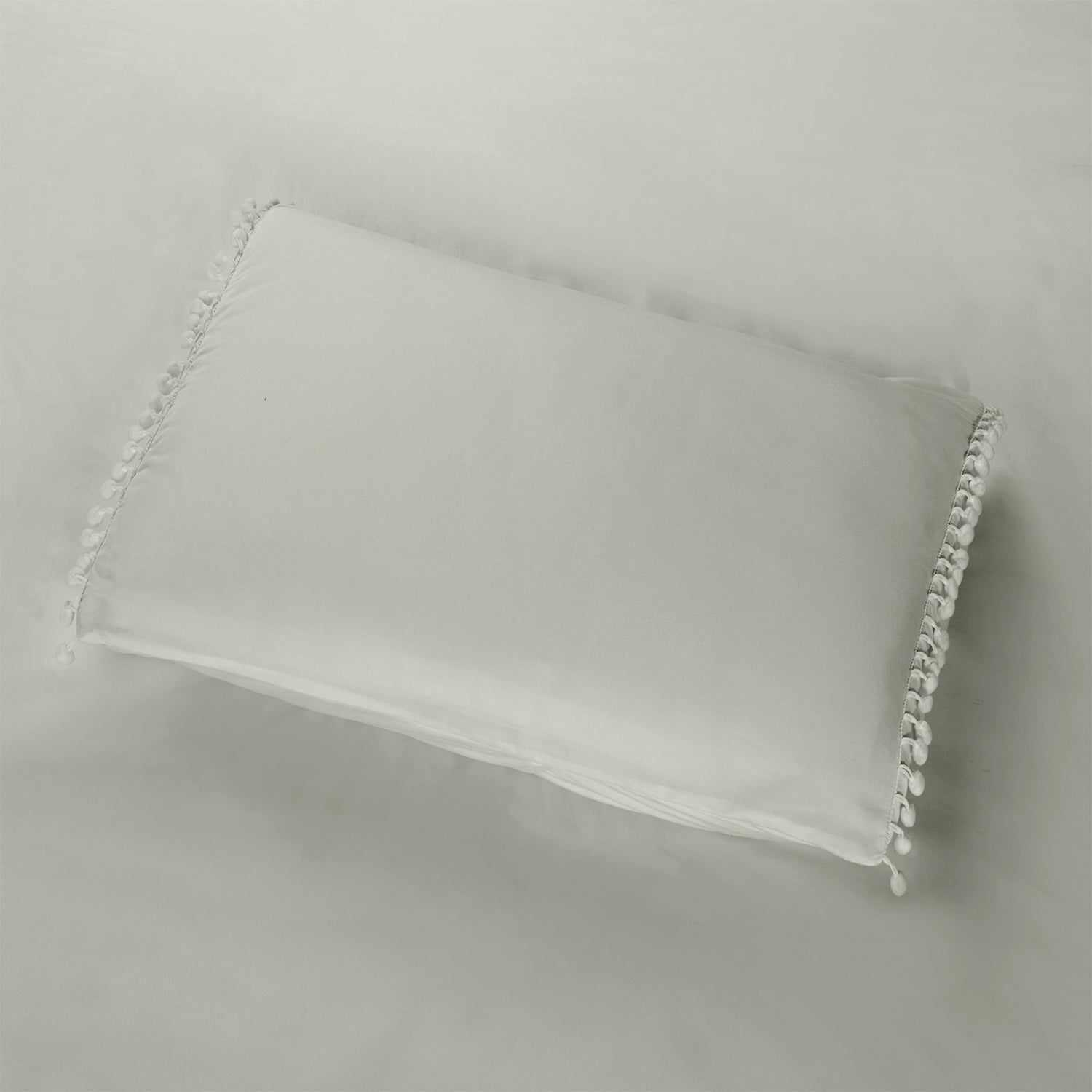  Superior Pom Pom Down Alternative Microfiber Comforter Set - Grey