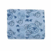  Superior Rock Party Skull and Peace Sign Kids Fleece Throw Blanket - Blue
