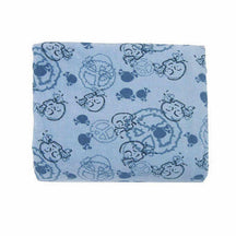  Superior Rock Party Skull and Peace Sign Kids Fleece Throw Blanket - Blue