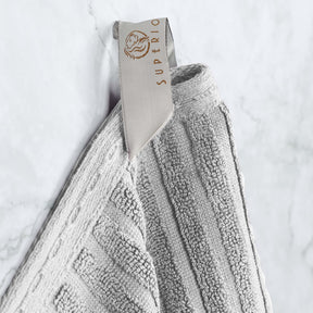 Superior Soho Ribbed Textured Cotton Ultra-Absorbent Bath Sheet & Bath Towel Set