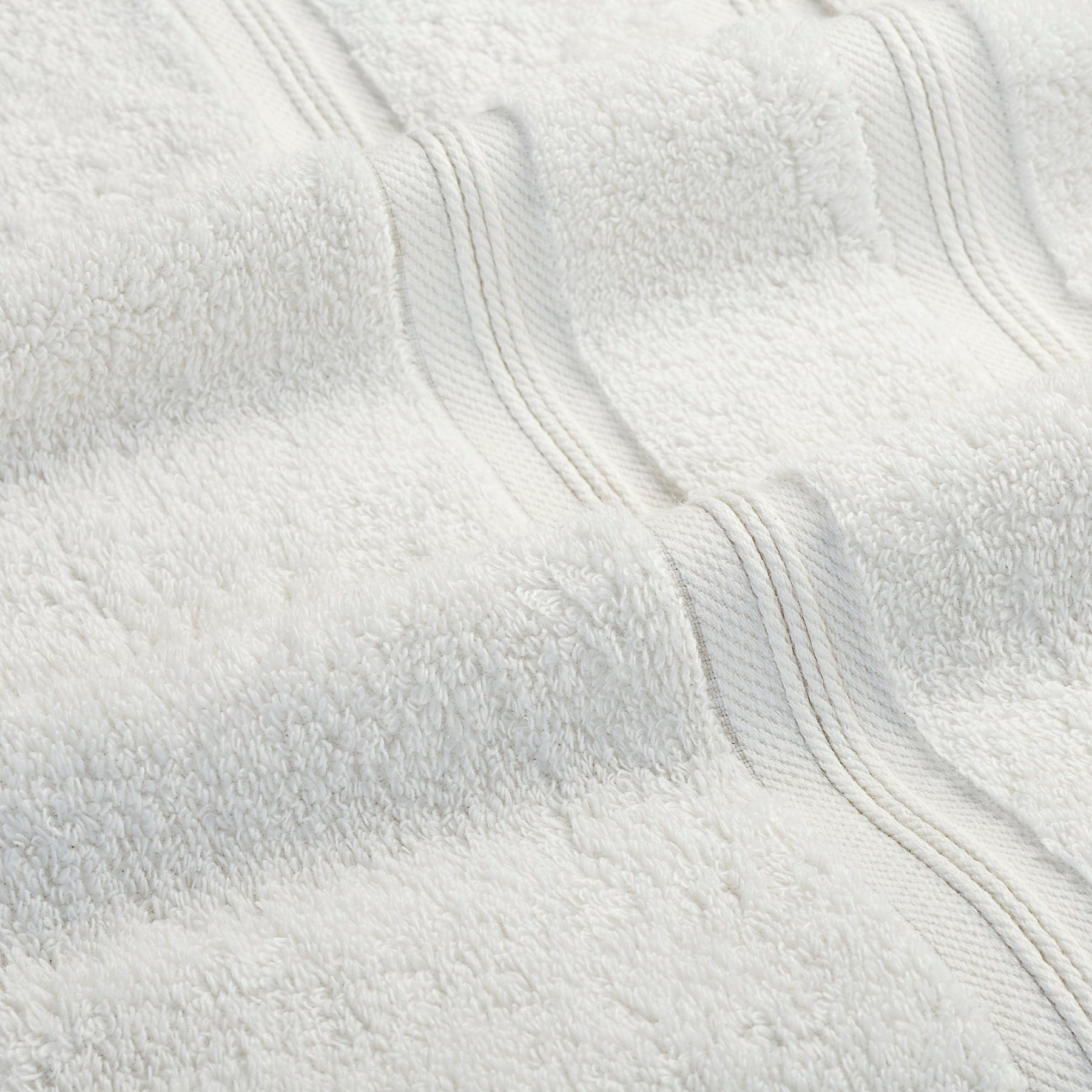  Superior Smart Dry Zero Twist Cotton 4-Piece Bath Towel Set - Ivory