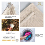 Soho Cotton Ribbed Textured Absorbent Bath Sheet & Bath Towel Set - Towel Set by Superior