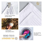 Soho Cotton Ribbed Textured Absorbent Bath Sheet & Bath Towel Set - Towel Set by Superior