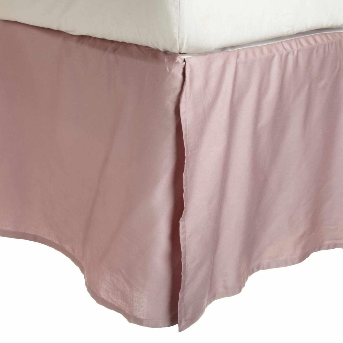 Superior Cotton 15 Inch Drop Solid Bed Skirt - Pink 
