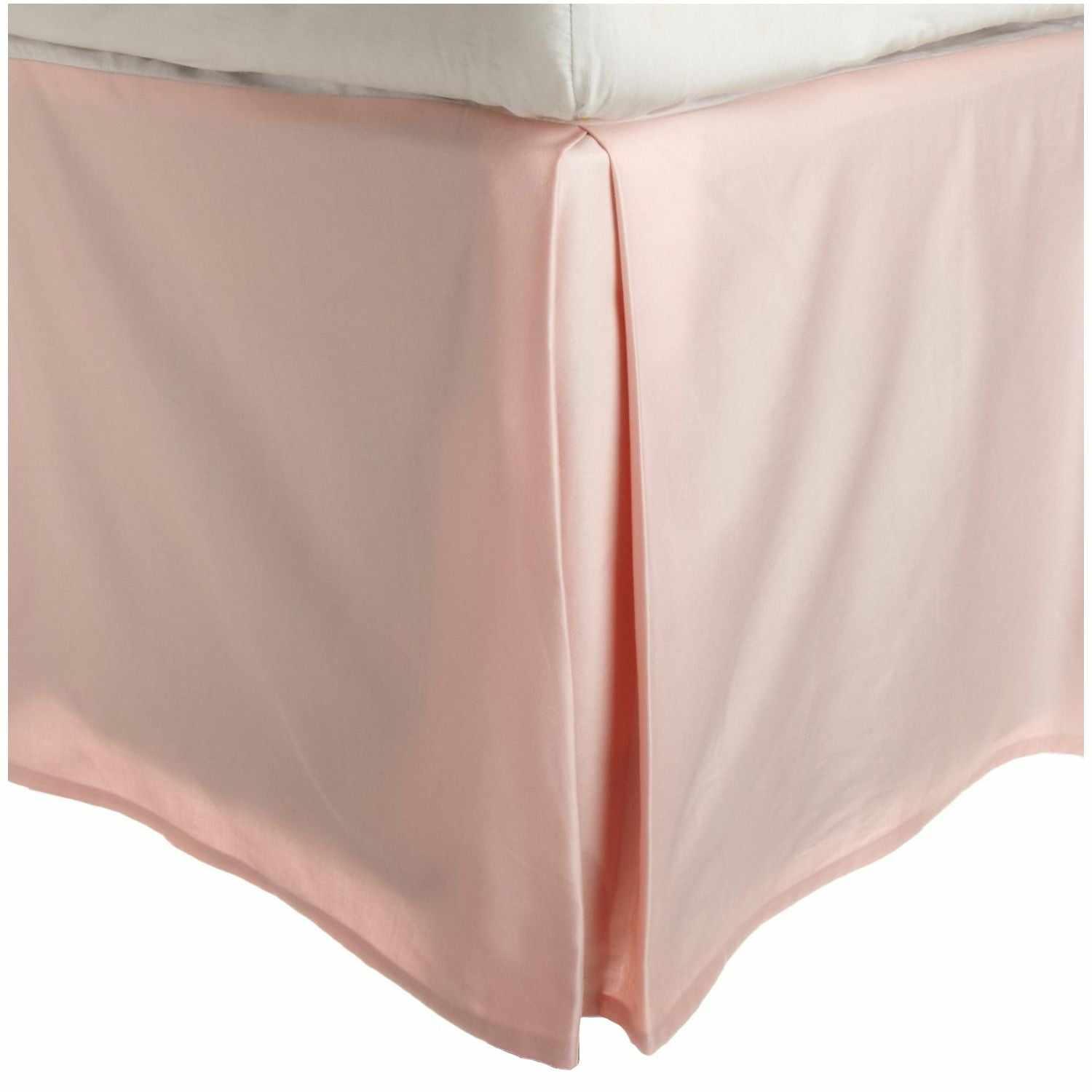 Superior Cotton 15 Inch Drop Solid Bed Skirt - Peach