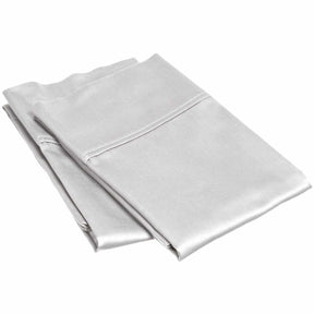 Solid Essentials Cotton Blend 2-Piece Pillowcase Set - Light Grey