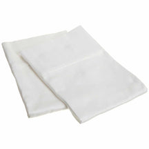 Solid Essentials Cotton Blend 2-Piece Pillowcase Set - White