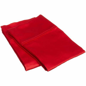 Solid Essentials Cotton Blend 2-Piece Pillowcase Set - Red