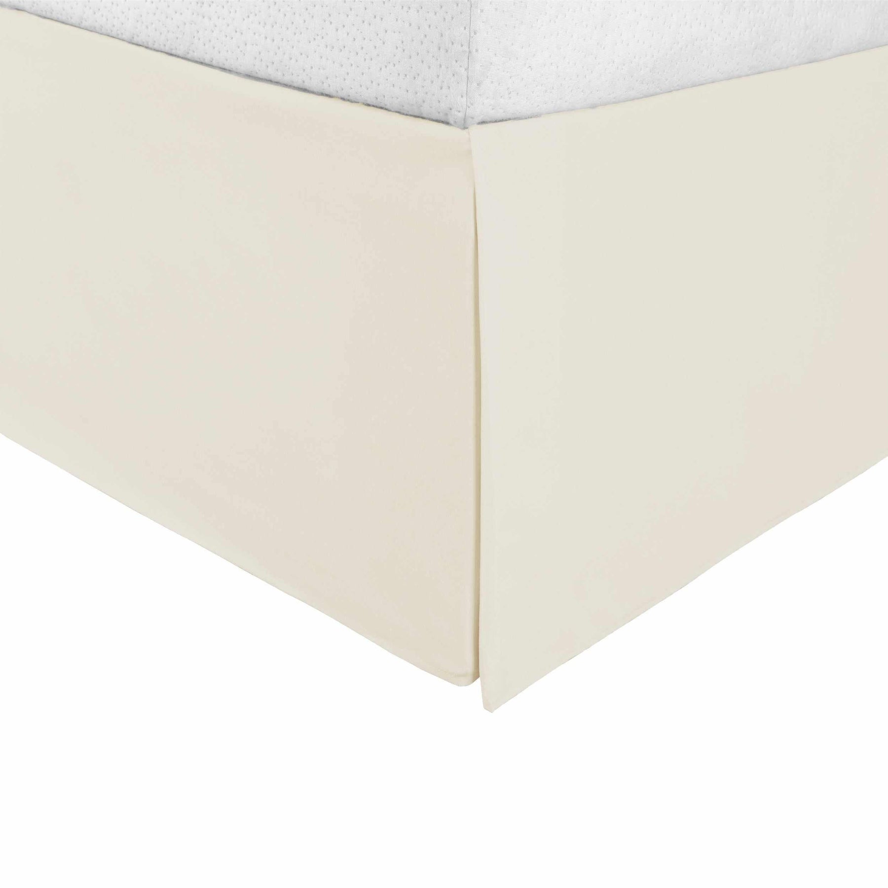 Solid Microfiber Wrinkle Resistant 15 Inch Drop Bed Skirt - Ivory