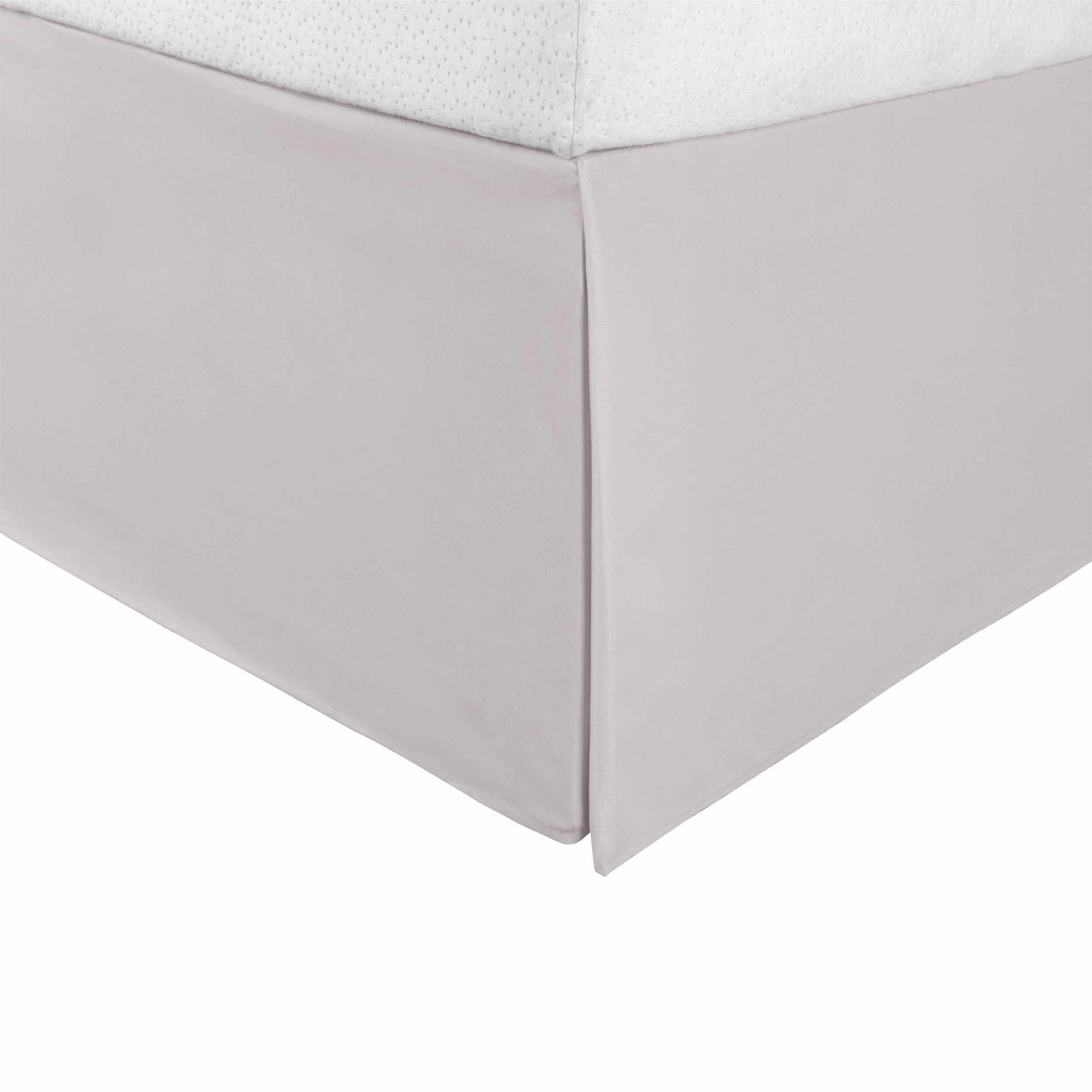 Solid Microfiber Wrinkle Resistant 15 Inch Drop Bed Skirt - Grey