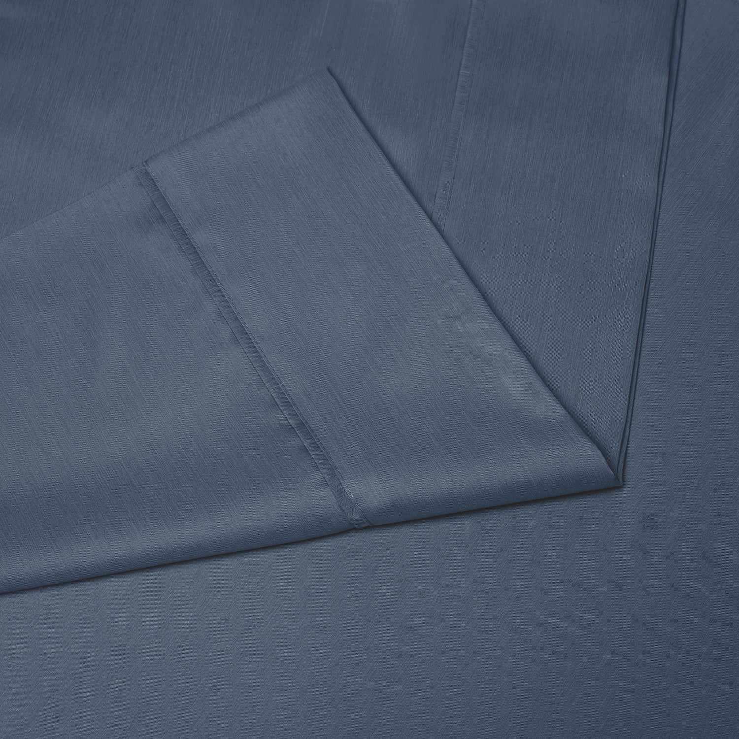  Superior Solid Rayon From Bamboo and Microfiber Blend Sheet Set - Navy Blue