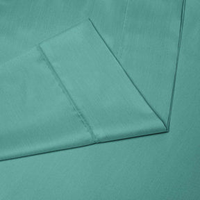  Superior Solid Rayon From Bamboo and Microfiber Blend Sheet Set - Teal